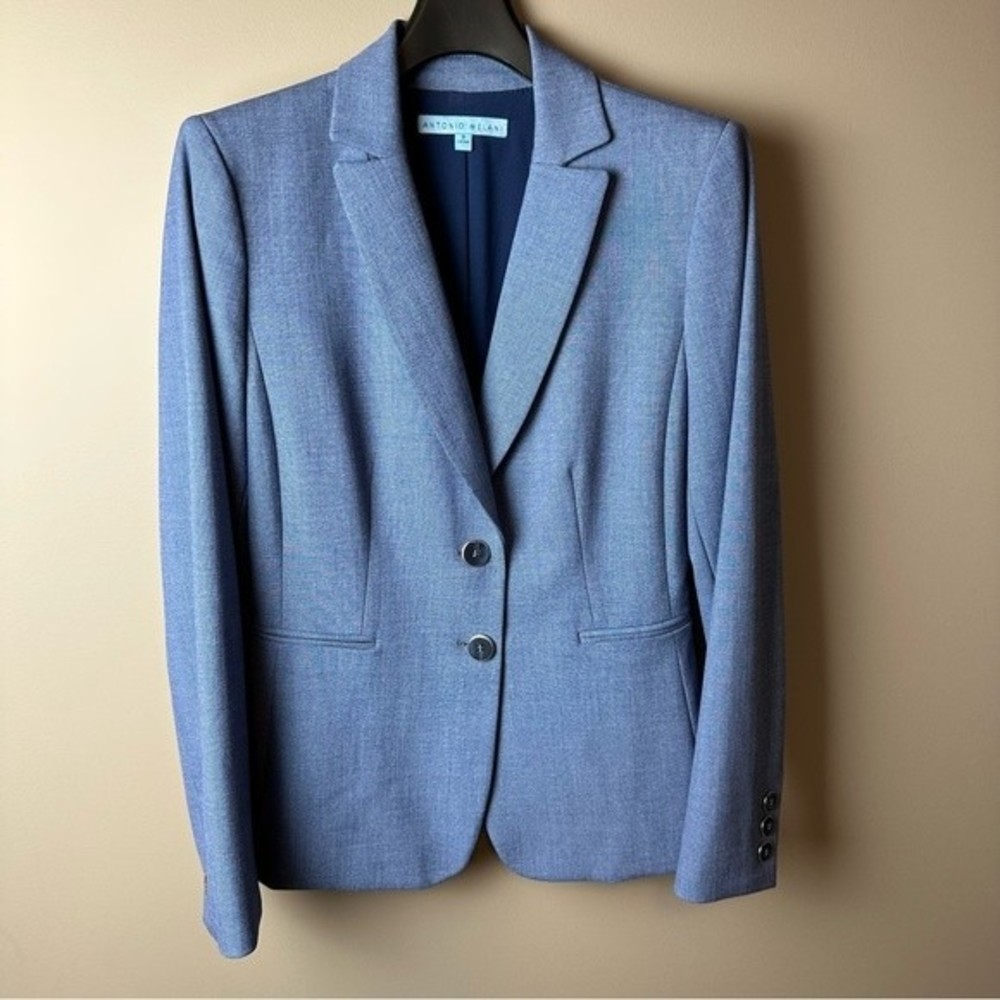 Antonio Melani Doubleface Suiting Two-Button Suit Skirt Set Jacket Matching